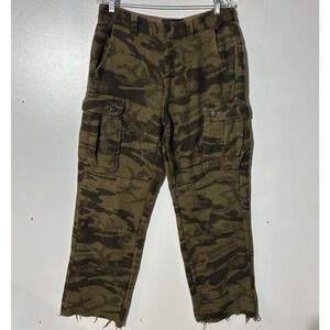 Columbia Gallatin Range Monarch Pass Wool Blend Outfitter Brown Camo Pants 34W